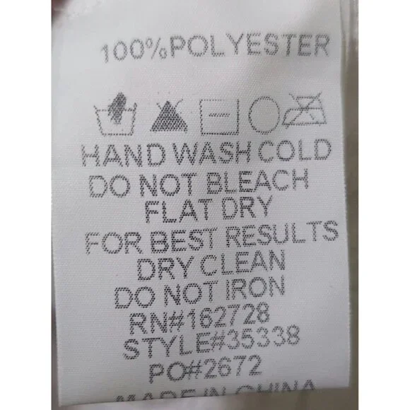 NWT Voy White Floral Embroidered Sleeveless Ruffle Button-Up Blouse Size Large - Picture 8 of 9